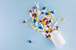 Colorful Pills Plastic Bottle